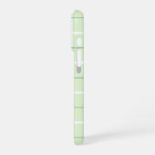 Weiches Farbvertikalstreifenmuster-Punkt-Design iPhone Hülle (Linke Seite)