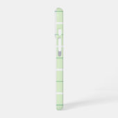 Weiches Farbvertikalstreifenmuster-Punktdesign iPhone 16 Hülle (Linke Seite)