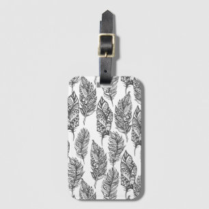 Weiches Feder-Gekritzel Gepäckanhänger