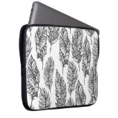 Weiches Feder-Gekritzel Laptopschutzhülle (Vorne Rechts)