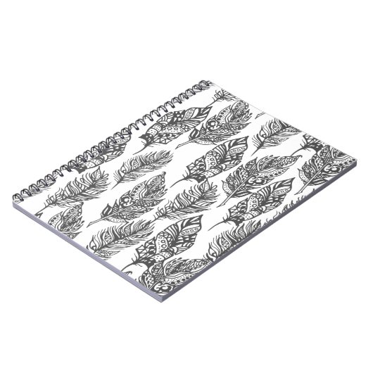 Weiches Feder-Gekritzel Notizblock (Linke Seite)