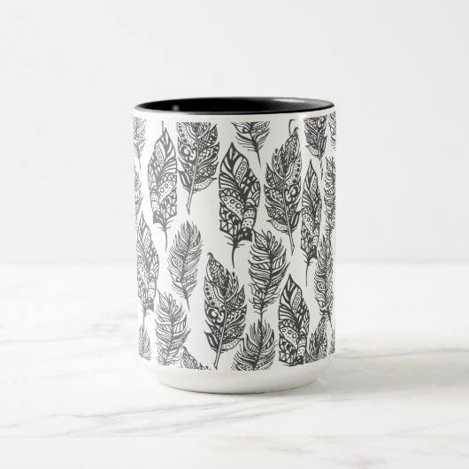 Weiches Feder-Gekritzel Tasse (Zentrum)