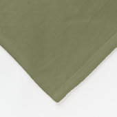 Weiches Fleece-Decke in Salbeigrün Fleecedecke (Ecke)