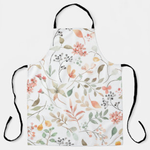 Weiches floral gemustertes Schürzenkleid Schürze