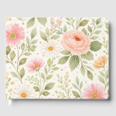 Weiches Florales Wasserfarbenmuster Gästebuch (Vorderseite)