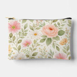 Weiches Florales Wasserfarbenmuster Zubehörtasche