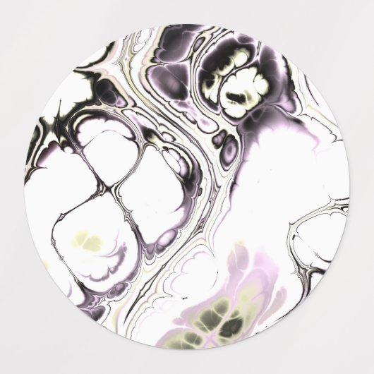 weiches Fraktal 1 Etiketten (Design 2)