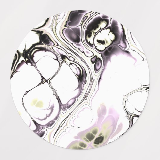 weiches Fraktal 1 Etiketten (Design 1)