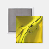 Weiches gelbes Design Magnet (Vorderseite/Rückseite)