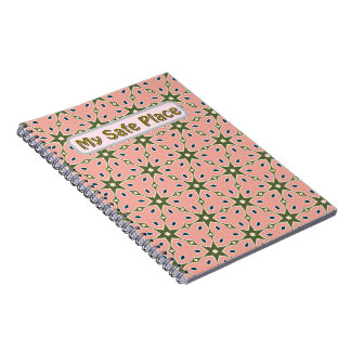 „Weiches geometrisches Blumenmuster | Heilung und Notizblock
