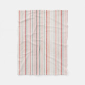 Weiches gestreiftes Fleece-Decke Fleecedecke (Vorderseite)