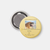 Weiches Goldenes Osteosarkom-Stärke-Tribut Magnet (Vorderseite/Rückseite)