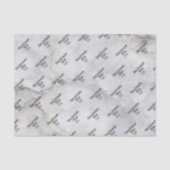 Weiches Grau Grau Marmor Seidenpapier (Vorderseite)