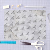 Weiches Grau Grau Marmor Seidenpapier (Handwerk)