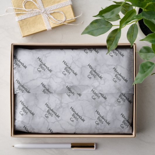 Weiches Grau Marmor Seidenpapier (Geschenk)