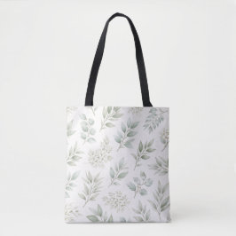 Weiches grünes botanisches Blätter Muster Tasche