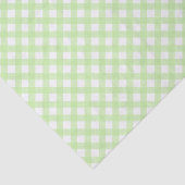 Weiches grünes Gingham-Musterteppichpapier Seidenpapier (Ausschnitt)