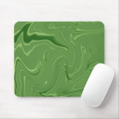 Weiches grünes Malachit-Flüssigmarbelmuster Mousepad (Mit Mouse)