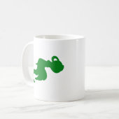 Weiches grünes Wassermann-Design-Mug Kaffeetasse (Vorderseite Links)