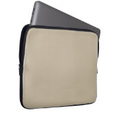 Weiches helles Beige Hintergrund – Hochzeitsdesign Laptopschutzhülle (Vorne Rechts)