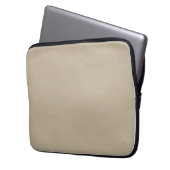 Weiches helles Beige Hintergrund – Hochzeitsdesign Laptopschutzhülle (Vorderseite Links)