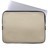 Weiches helles Beige Hintergrund – Hochzeitsdesign Laptopschutzhülle (Vorderseite)