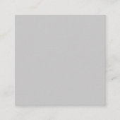 Weiches Hellgrau Geometrisch Quadratische Visitenkarte (Vorderseite)