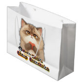 weiches Herz Große Geschenktüte (Vorderseite Schrägansicht)