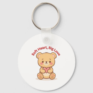 Weiches Herz Große Liebe Süßer Teddybär Schlüsselanhänger