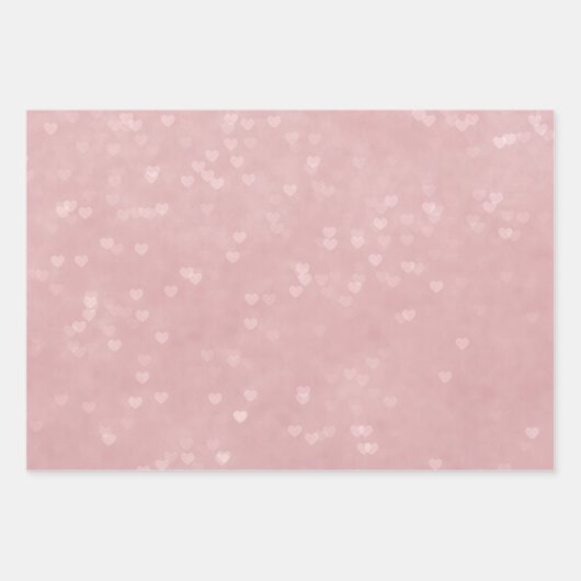 Weiches Herz-Muster Geschenkpapier Set (Vorderseite 3)
