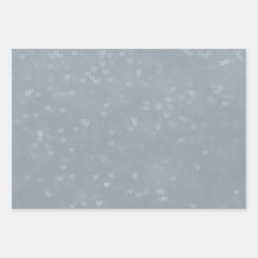 Weiches Herz-Muster Geschenkpapier Set (Vorderseite)