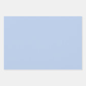 Weiches Himmelblau-Papierbögen Geschenkpapier Set (Vorderseite 2)