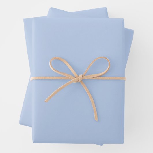 Weiches Himmelblau-Papierbögen Geschenkpapier Set (Beispiel)