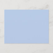 Weiches Himmelblau Postkarte (Vorderseite)