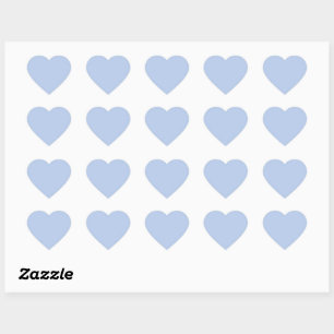 Weiches Himmelblau Süßes Herz Sticker