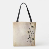 Weiches Kunstleder Blumenmuster mit Monogramm Tasche (Rückseite)