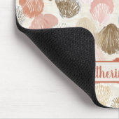 Weiches Küstenmeer-Muschel-Strandmuster Mousepad (Ecke)
