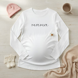 Weiches langärmliges Schwangerschaftstop für werde T-Shirt