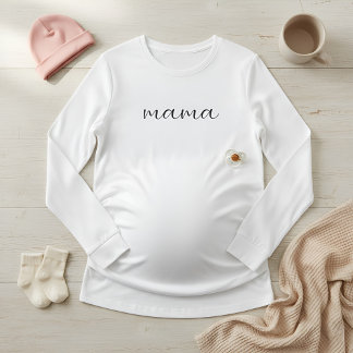 Weiches langärmliges Schwangerschaftstop für werde T-Shirt