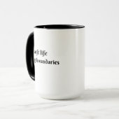 weiches Leben, starke Grenzen Tasse (Vorderseite Links)