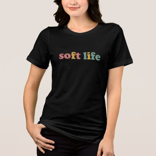 weiches Leben Tri-Blend Shirt (Vorderseite)