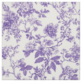 Weiches lila Botanical Toile Stoff (Muster)
