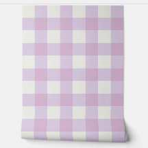 Weiches Lila Gingham Karo – Sanftes Pastell Cottag