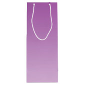 Weiches lila Ombre Geschenktüte Für Weinflaschen (Rückseite)