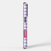 Weiches Lila und rosafarbenes Hahnentrittmuster Pe Case-Mate iPhone Hülle (Rückseite / Rechts)