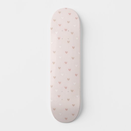 Weiches Minimal-Herz-Muster Skateboard (Vorderseite)