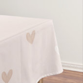 Weiches minimales Herz Muster Tischdecke (Beispiel)