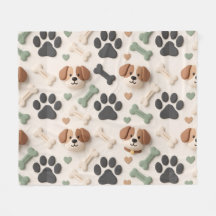 Weiches modernes Farmhouse-Pfotenabdruck-Flies-Pet