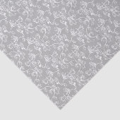 Weiches modernes White&Grey genannt Damask Seidenpapier (Ausschnitt)