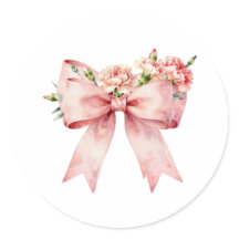 Weiches Nelkenbouquet mit Schleifen